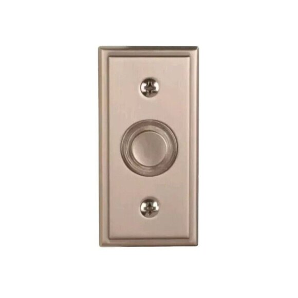 Style Selections Satin Nickel Doorbell Button Wired LED #0163362 - Picture 1 of 3